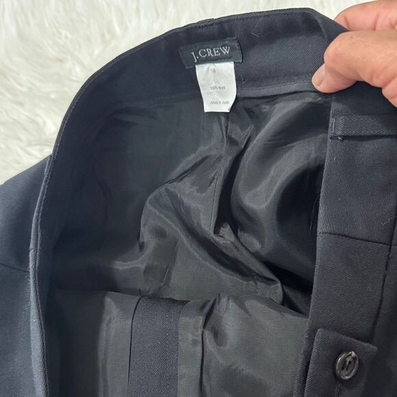 J. Crew Black Wide Leg Women's Pants Size 4 - Picture 8 of 9